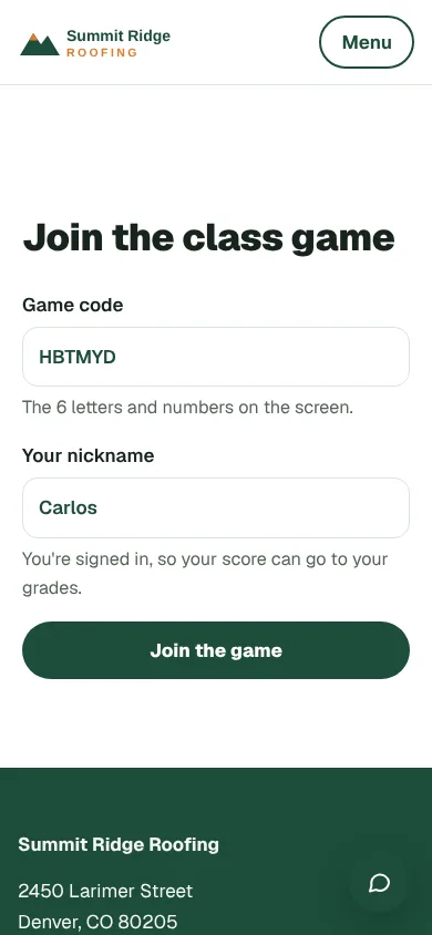 Joining the game
