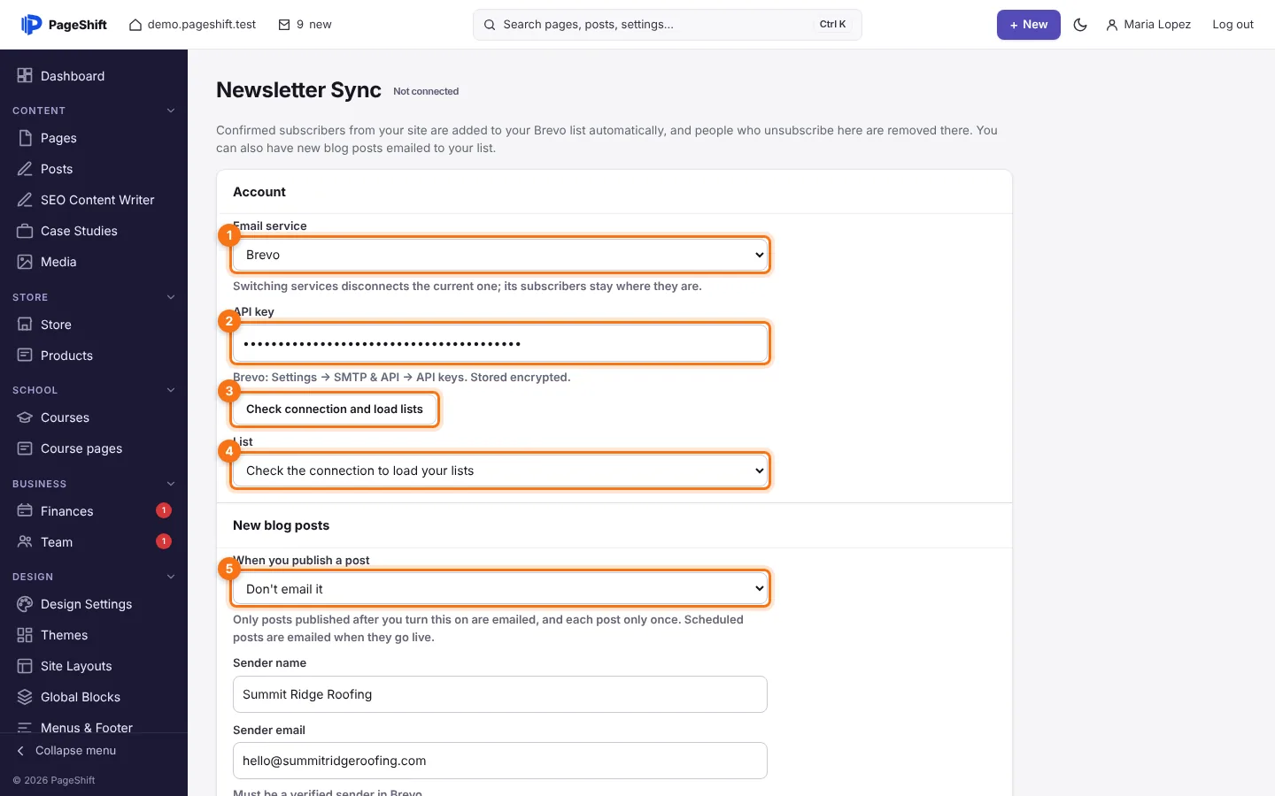 Newsletter Sync